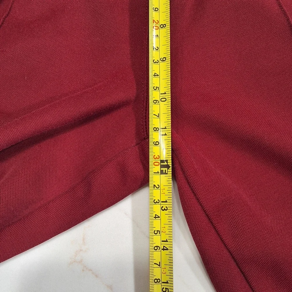 ✨2/$25 Aeropostale~VTG~Y2K~Red Maroon~Track Pant~Crest~Preppy~Zipper Cuff~SM